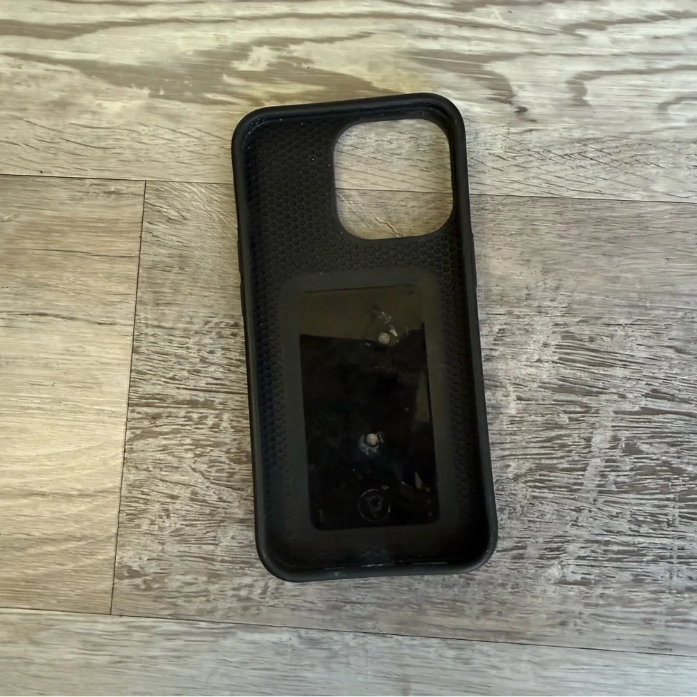 Loopy Black Leopard Print Phone Case For IPhone 13 Pro